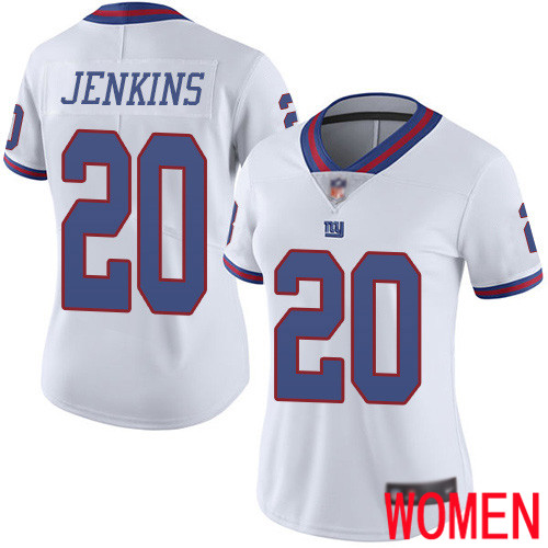Women New York Giants #20 Janoris Jenkins Limited White Rush Vapor Untouchable Football NFL Jersey->new york giants->NFL Jersey